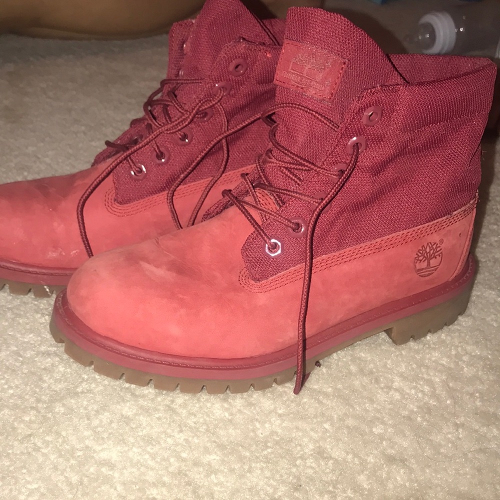 Timberland red boots